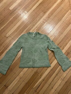 Anthropologie Mint / Sage Green Crewneck Sweater